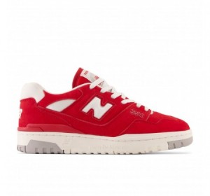 New Balance 550 Suede Pack Team Red basketball sneaker