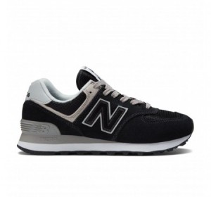 New Balance 574 Core Black with White and Grey