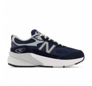 New Balance Kids 990 v6 Navy Lace up