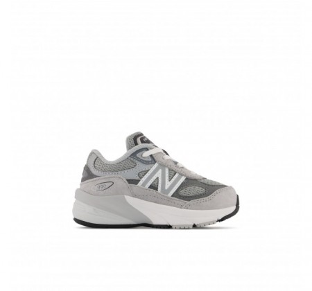 New Balance Infant 990 v6 Lace Up Grey