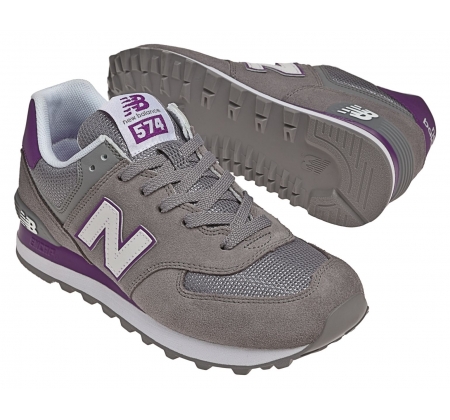 New Balance 574 Grey/Purple: WL574CPG 